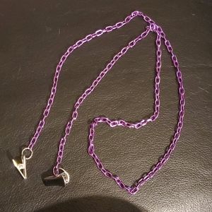 Purple Face Mask Chain Holder